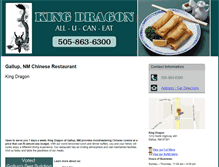 Tablet Screenshot of kingdragonnm.com